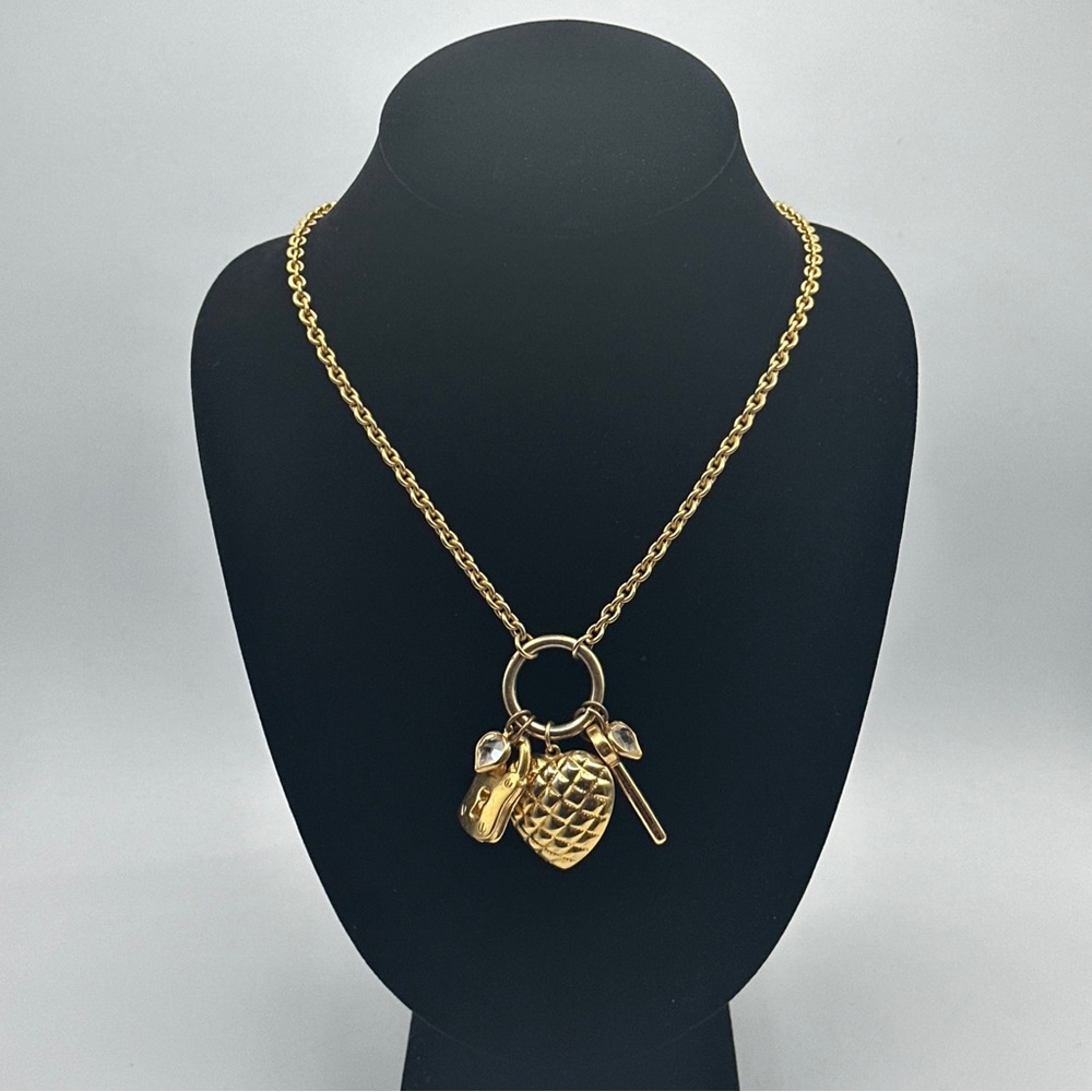 Vintage‎ multi charm Carolee necklace #253